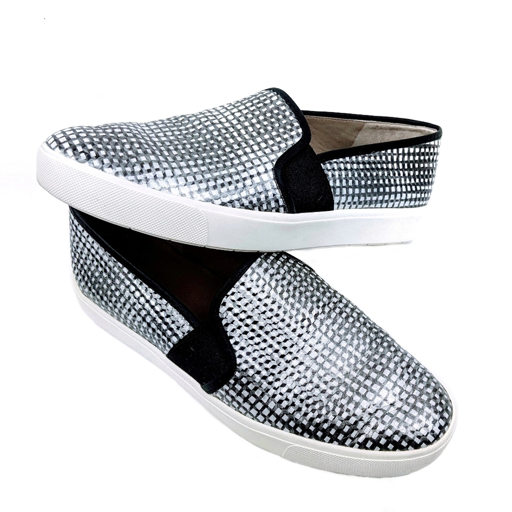 Vince Blair 5 Monochrome Leather Skate Sneakers